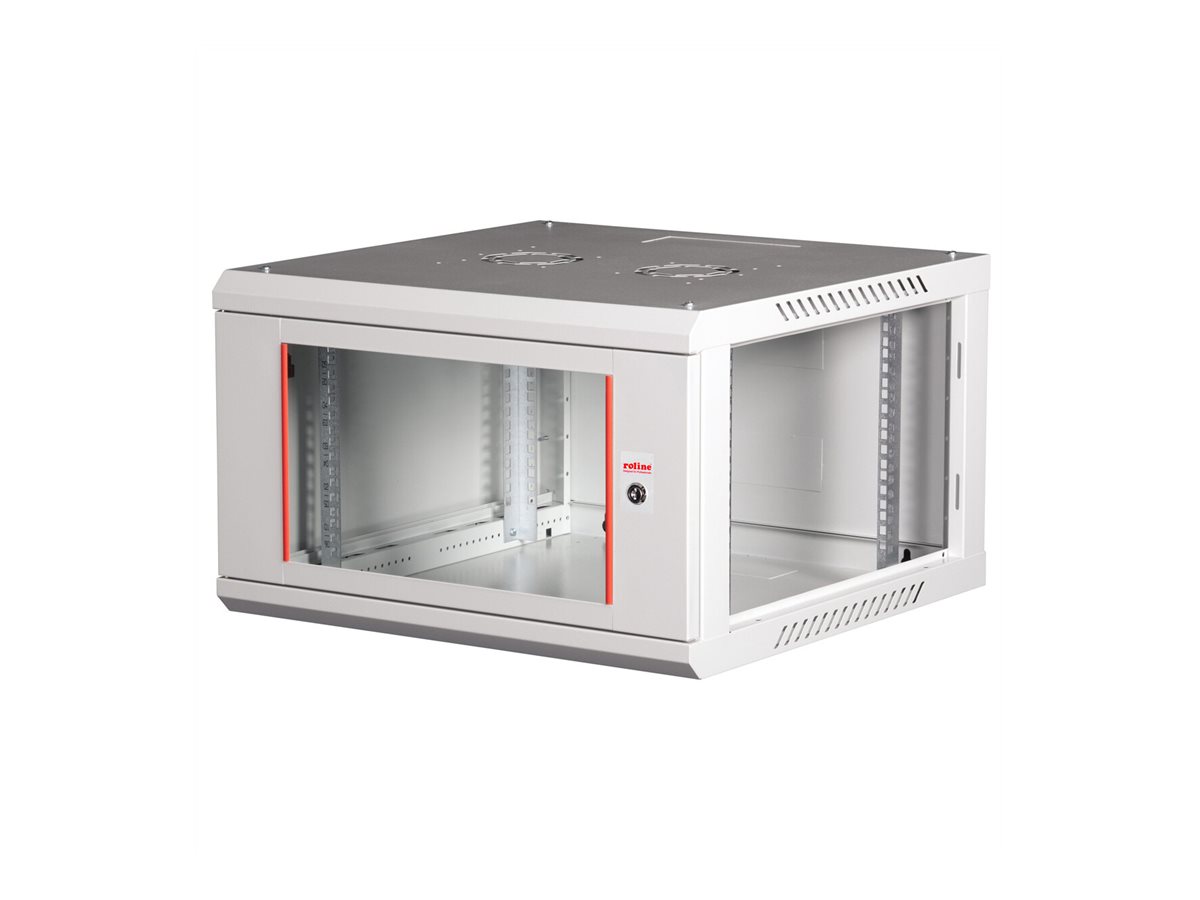 ROLINE 19-Zoll Wandgehäuse Basic Plus 6HE, 600x600 BxT grau