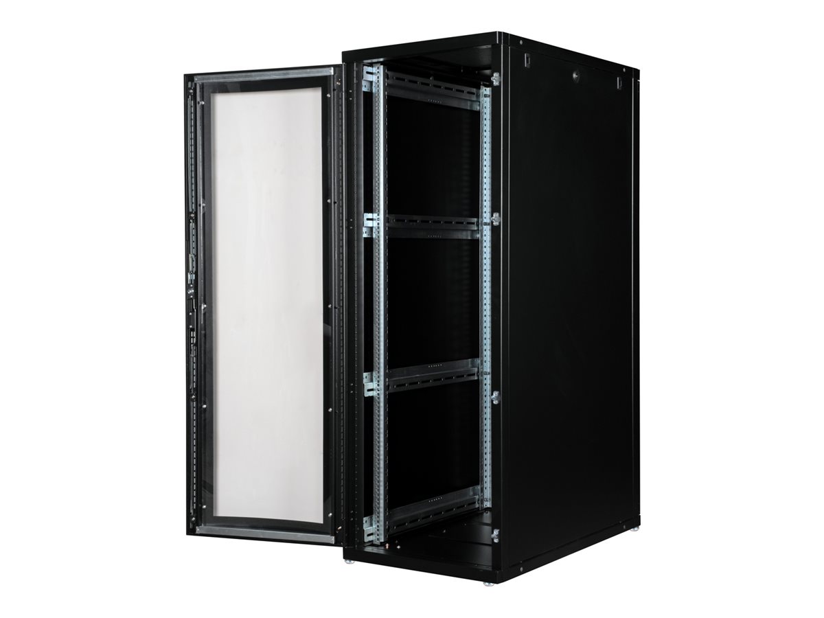 ROLINE 19-Zoll Serverschrank Pro 36 HE, 600x1000 BxT schwarz Plexiglas
