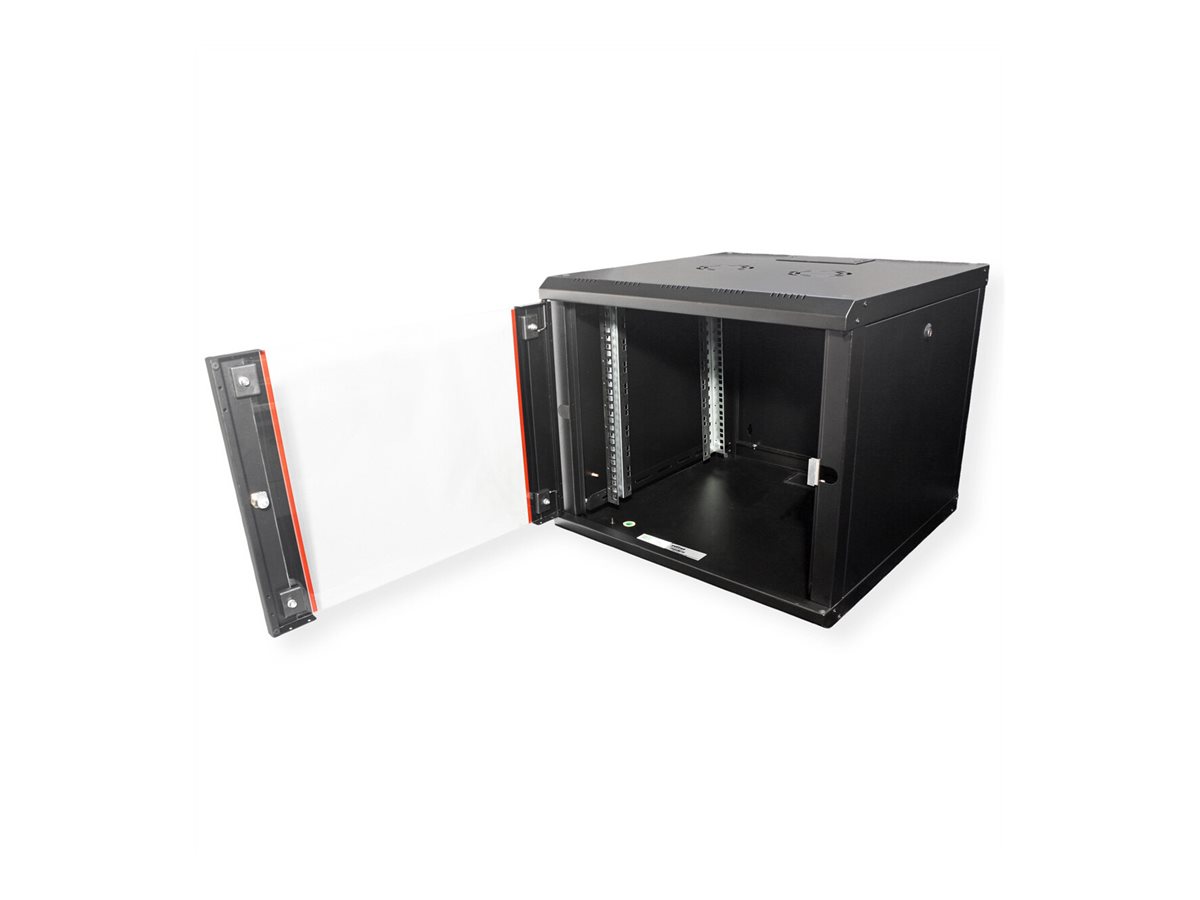 ROLINE 19-Zoll Wandgehäuse Pro 9 HE, 600x600 BxT schwarz