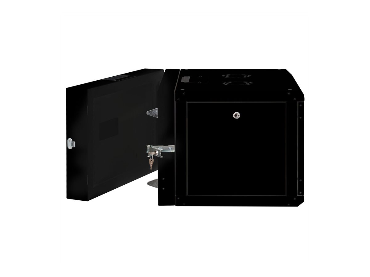 ROLINE 19-Zoll Wandgehäuse Pro 7 HE, 600x600 BxT zweiteilig schwenkbar schwarz