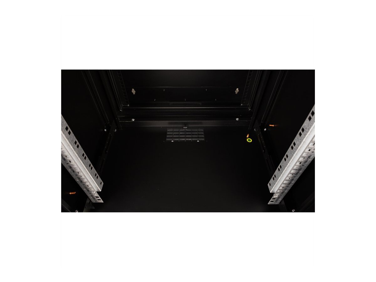 ROLINE 19-Zoll Wandgehäuse Pro 12 HE, 600x600 BxT zweiteilig schwenkbar schwarz