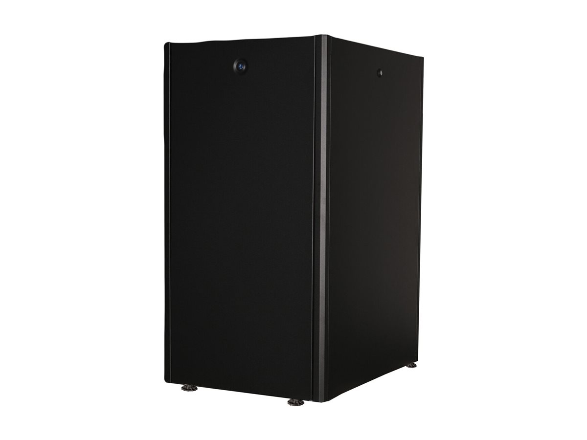 ROLINE 19-Zoll Netzwerkschrank Basic 22 HE, 600x800 BxT Glastür schwarz