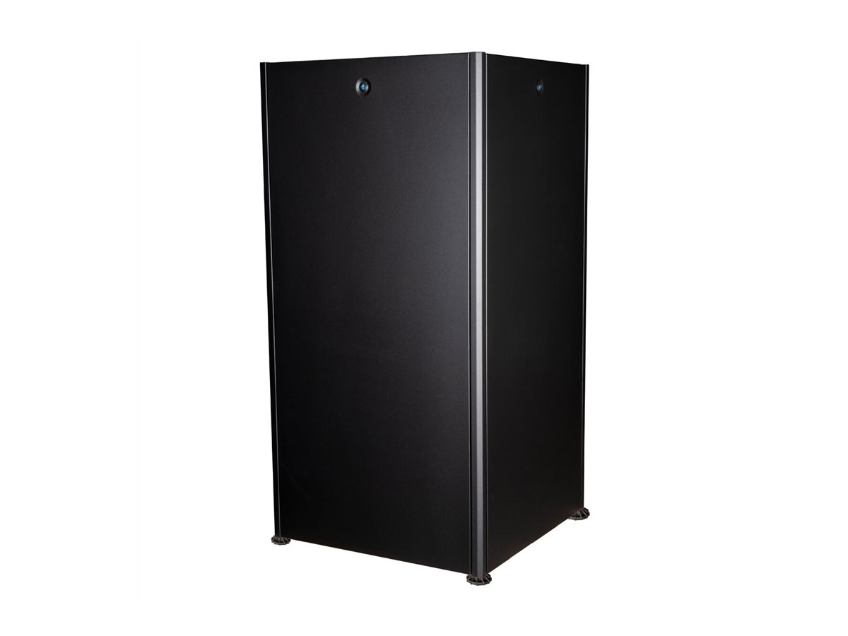 ROLINE 19-Zoll Netzwerkschrank Basic 32 HE, 600x600 BxT Glastür schwarz