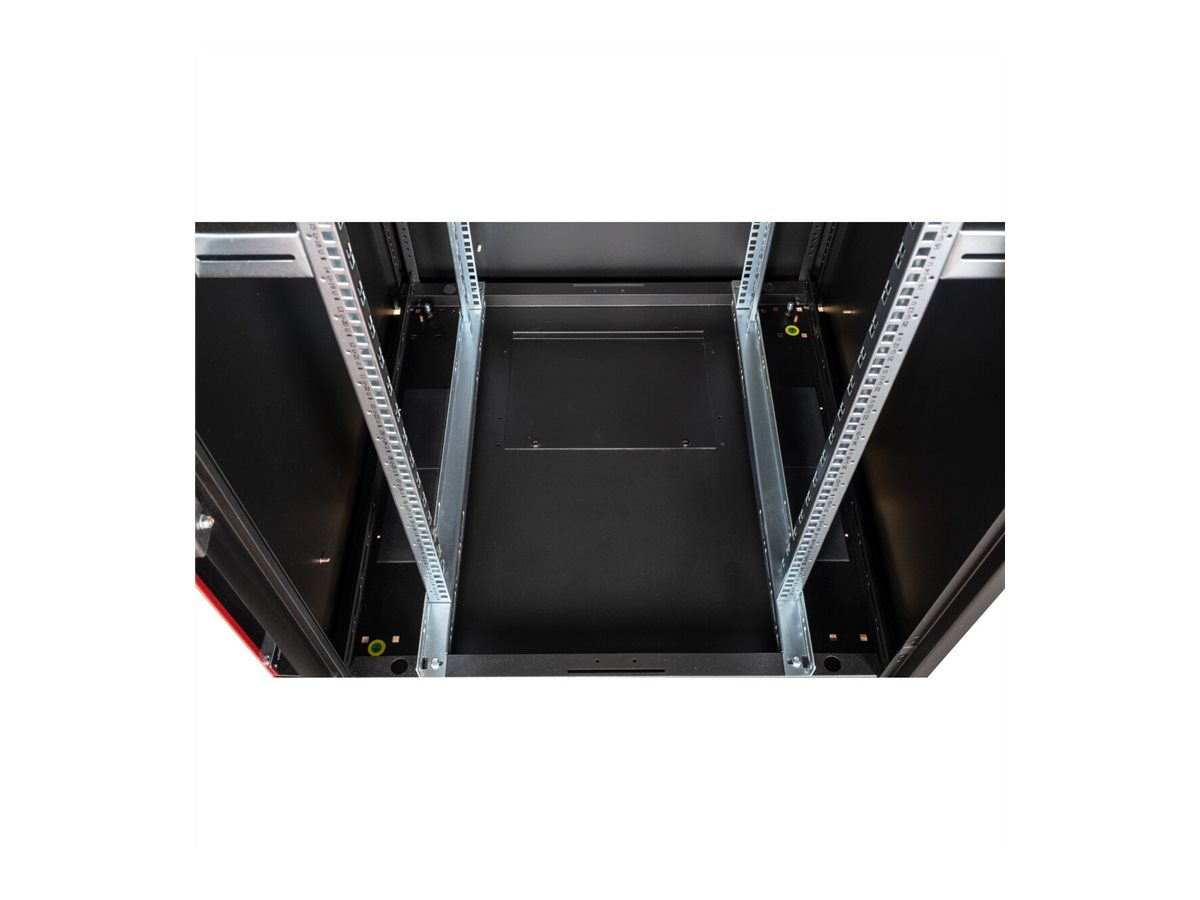 ROLINE 19-Zoll Netzwerkschrank Basic 32 HE, 800x800 BxT Glastür schwarz