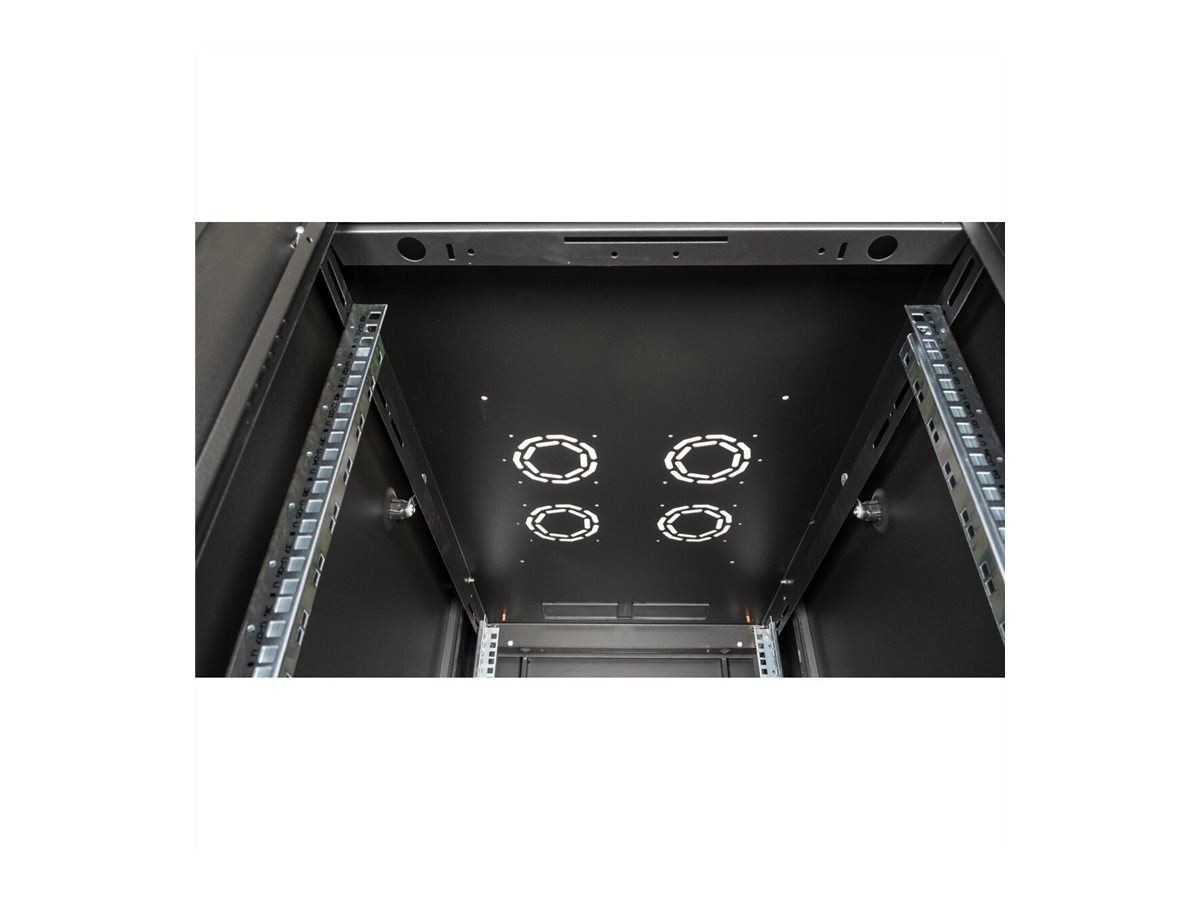 ROLINE 19-Zoll Serverschrank Basic 42 HE, 600x1000 BxT perforiert schwarz
