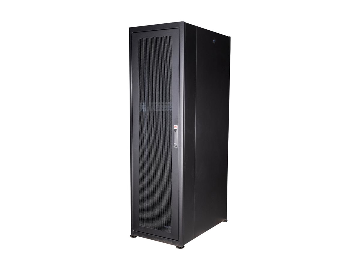 ROLINE 19-Zoll Serverschrank Basic 42 HE, 600x1000 BxT perforiert schwarz