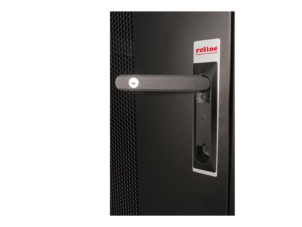 ROLINE 19-Zoll Serverschrank Basic 42 HE, 800x1000 BxT perforiert schwarz
