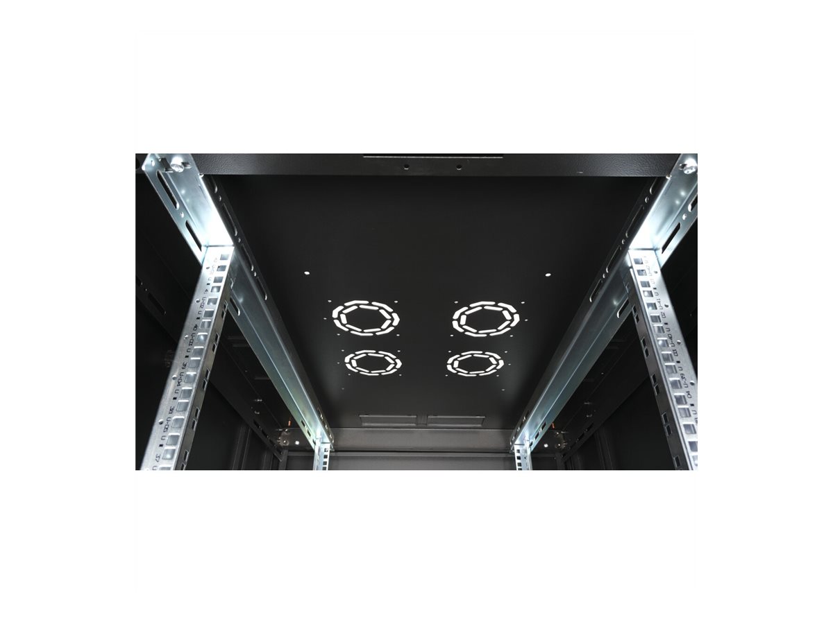 ROLINE 19-Zoll Serverschrank Basic 42 HE, 800x1000 BxT perforiert schwarz