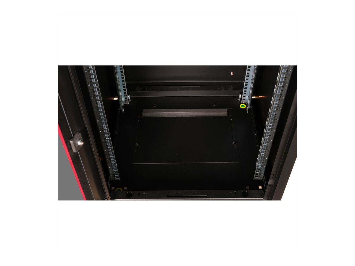 ROLINE 19-Zoll Netzwerkschrank Pro 22 HE, 600x600 BxT Glastür schwarz