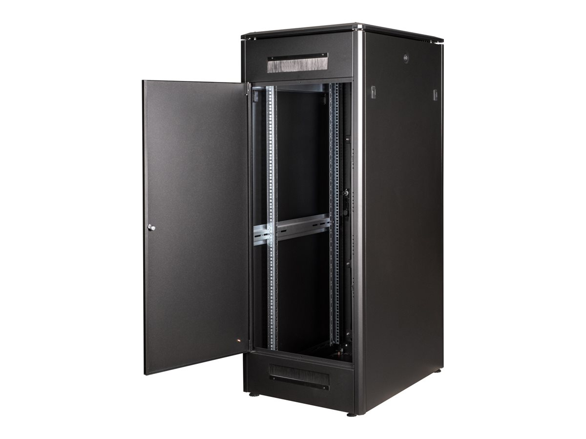 ROLINE 19-Zoll Netzwerkschrank Pro 32 HE, 600x800 BxT Glastür schwarz
