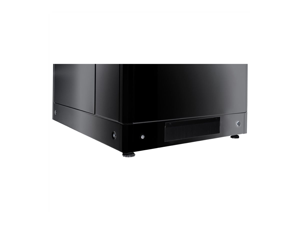 ROLINE Sockel für Netzwerkschrank, 600x600 BxT, schwarz