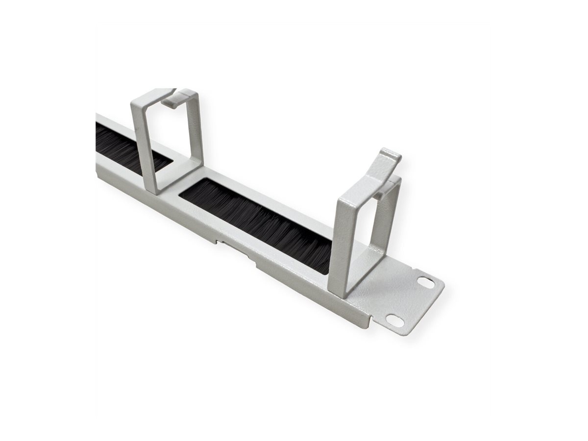 ROLINE 19-Zoll Rangierpanel 1 HE, mit Bürstenleiste 44x60mm grau