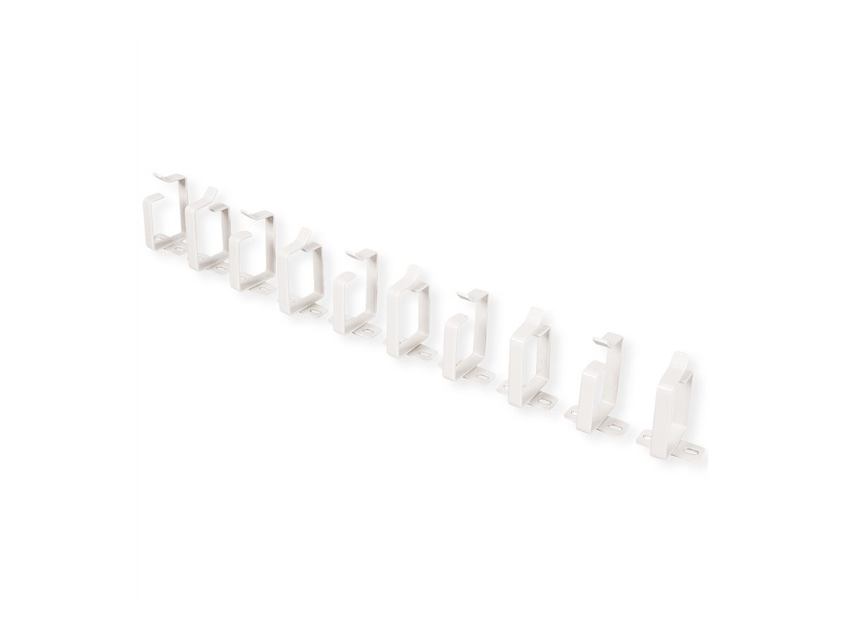 ROLINE Kabelführungsbügel, 44x60mm grau 10 Stück