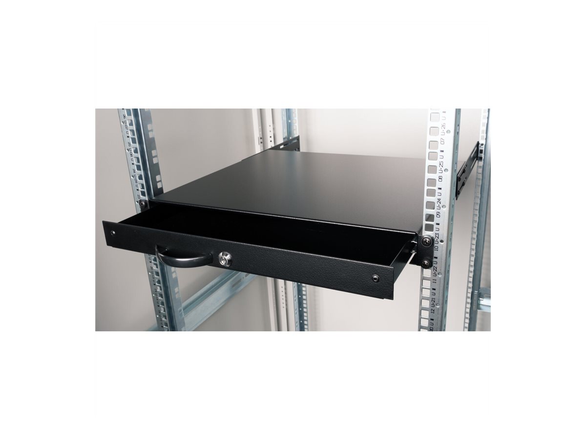ROLINE 19-Zoll Tastatureinschub 1 HE, 400 T abschließbar schwarz