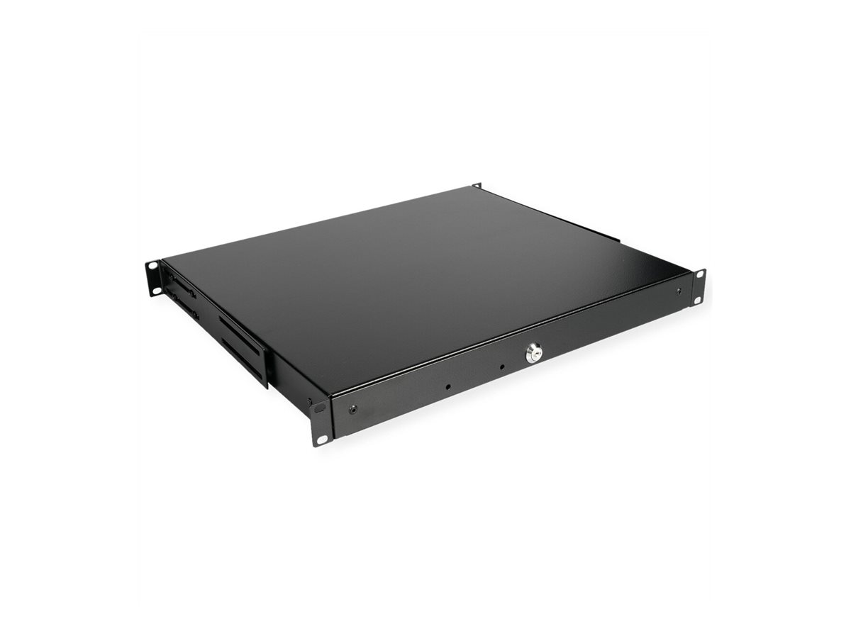 ROLINE 19-Zoll Tastatureinschub 1 HE, 400 T abschließbar schwarz