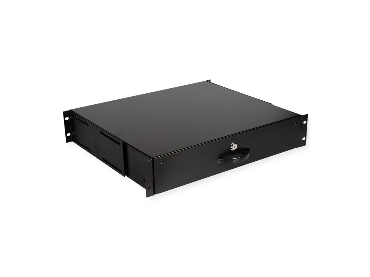 ROLINE 19-Zoll Tastatureinschub 2 HE, 400 T abschließbar schwarz