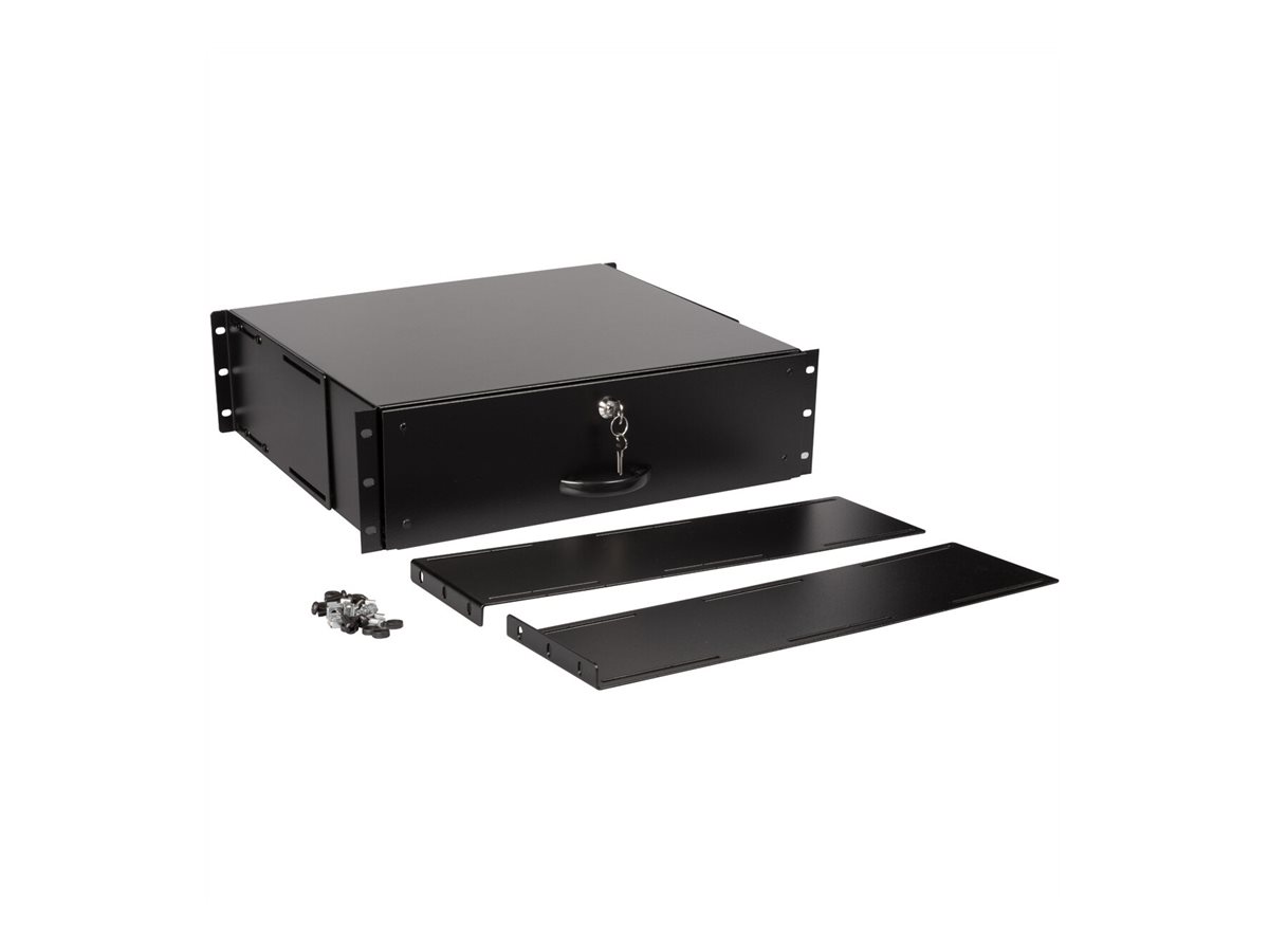 ROLINE 19-Zoll Tastatureinschub 3 HE, 400 T abschließbar schwarz