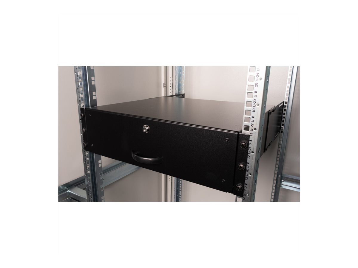 ROLINE 19-Zoll Tastatureinschub 3 HE, 400 T abschließbar schwarz
