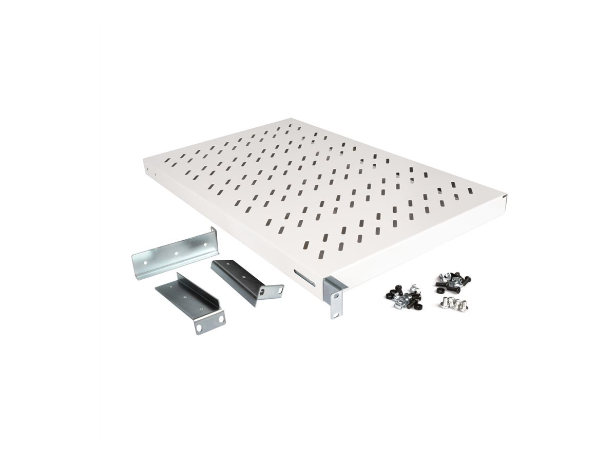 ROLINE 19-Zoll Fachboden 1 HE, verstellbar 770 T 50 kg grau