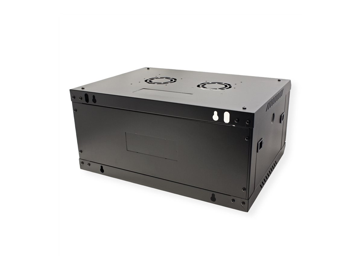 ROLINE 19-Zoll Wandgehäuse Basic Plus 4HE, 600x450 BxT schwarz