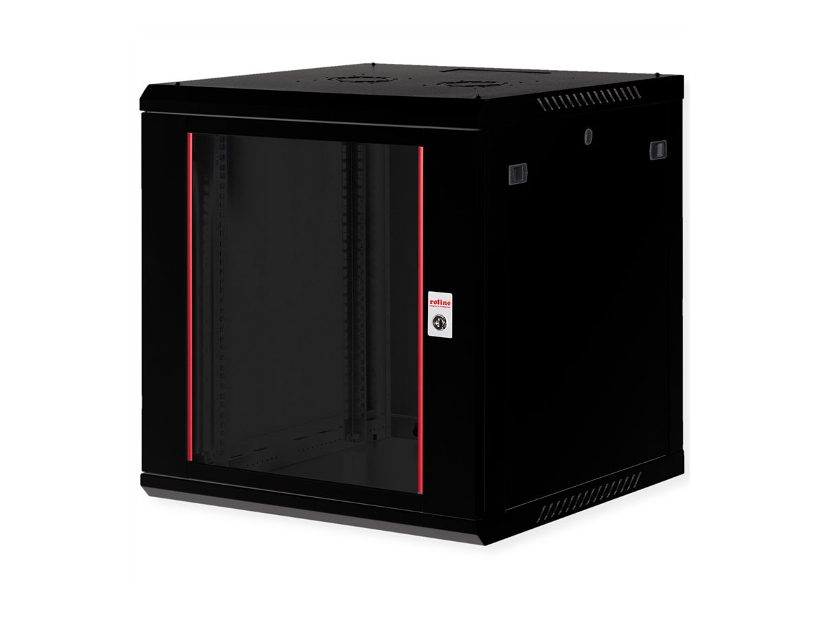 ROLINE 19-Zoll Wandgehäuse Basic Plus 12HE, 600x600 BxT schwarz