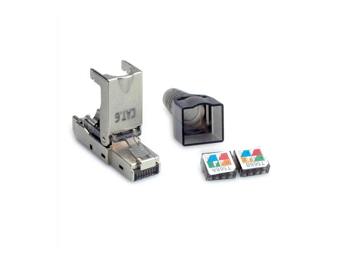 VALUE feldkonfektionierbarer RJ-45 Stecker Cat.6 (Class E), STP