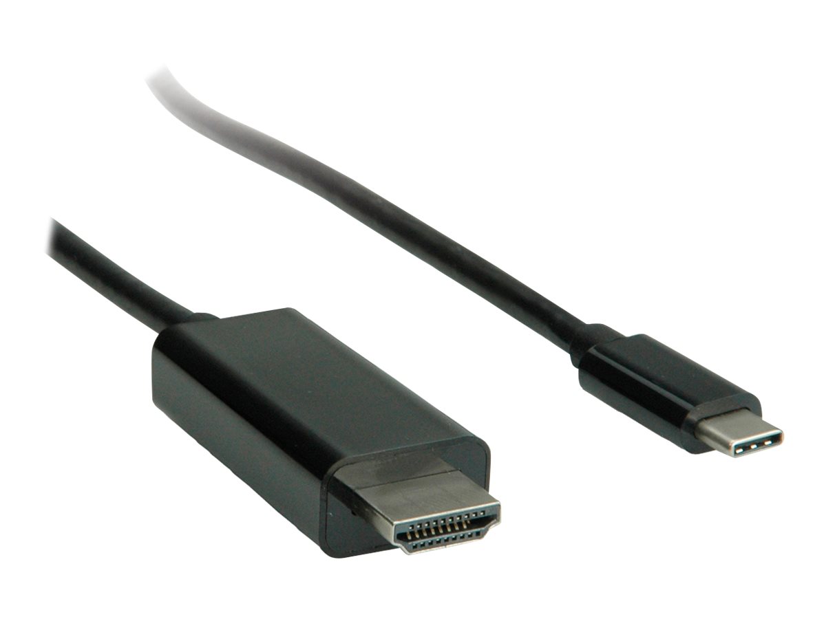 ROLINE USB Typ C - HDMI Adapterkabel, ST/ST, 3 m