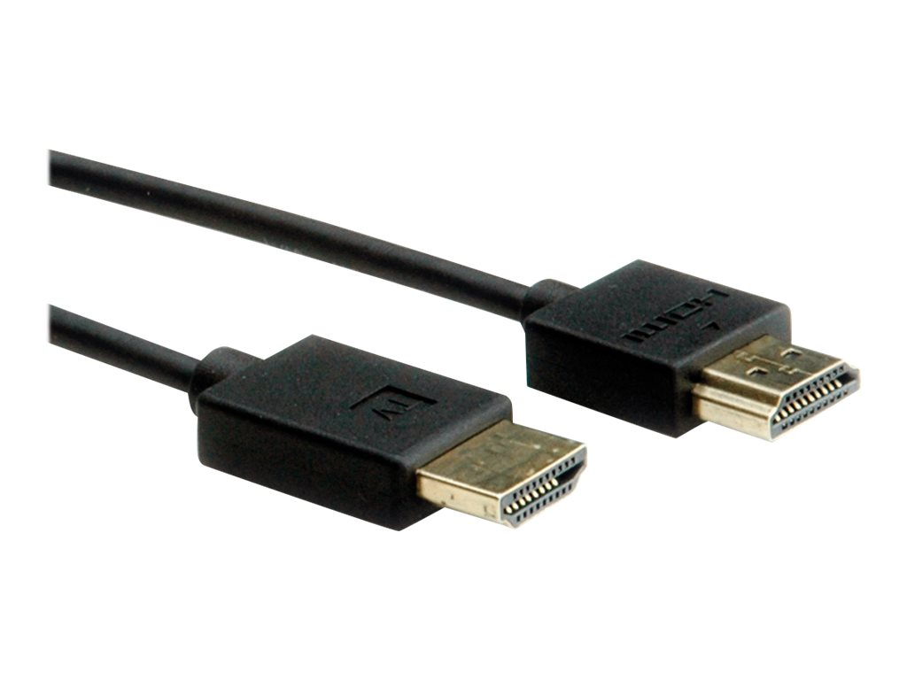 ROLINE 4K HDMI Ultra HD Kabel mit Ethernet, aktiv, ST/ST, schwarz, 5 m
