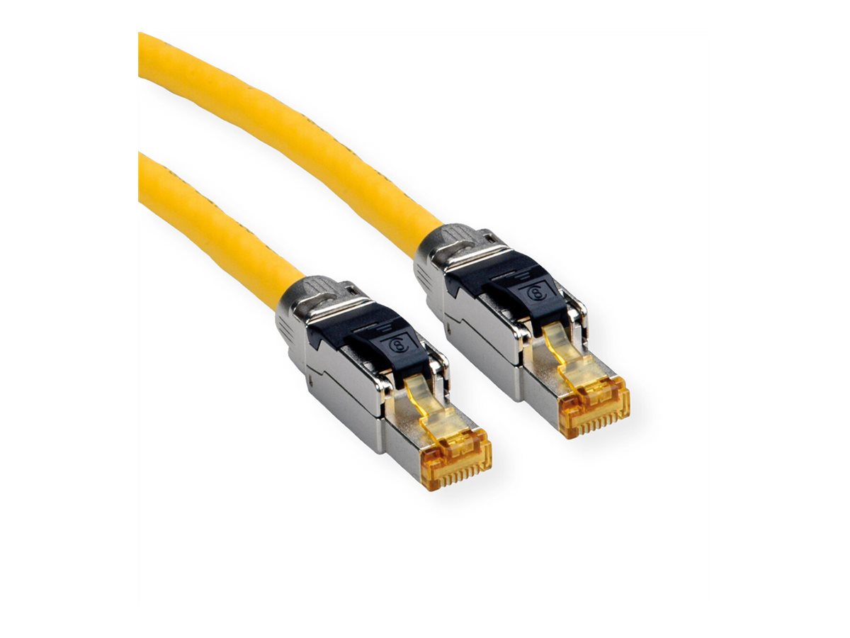 ROLINE S/FTP-(PiMF-) Patchkabel Cat.8 (Class I), LSOH, Massivdraht, gelb, 3 m
