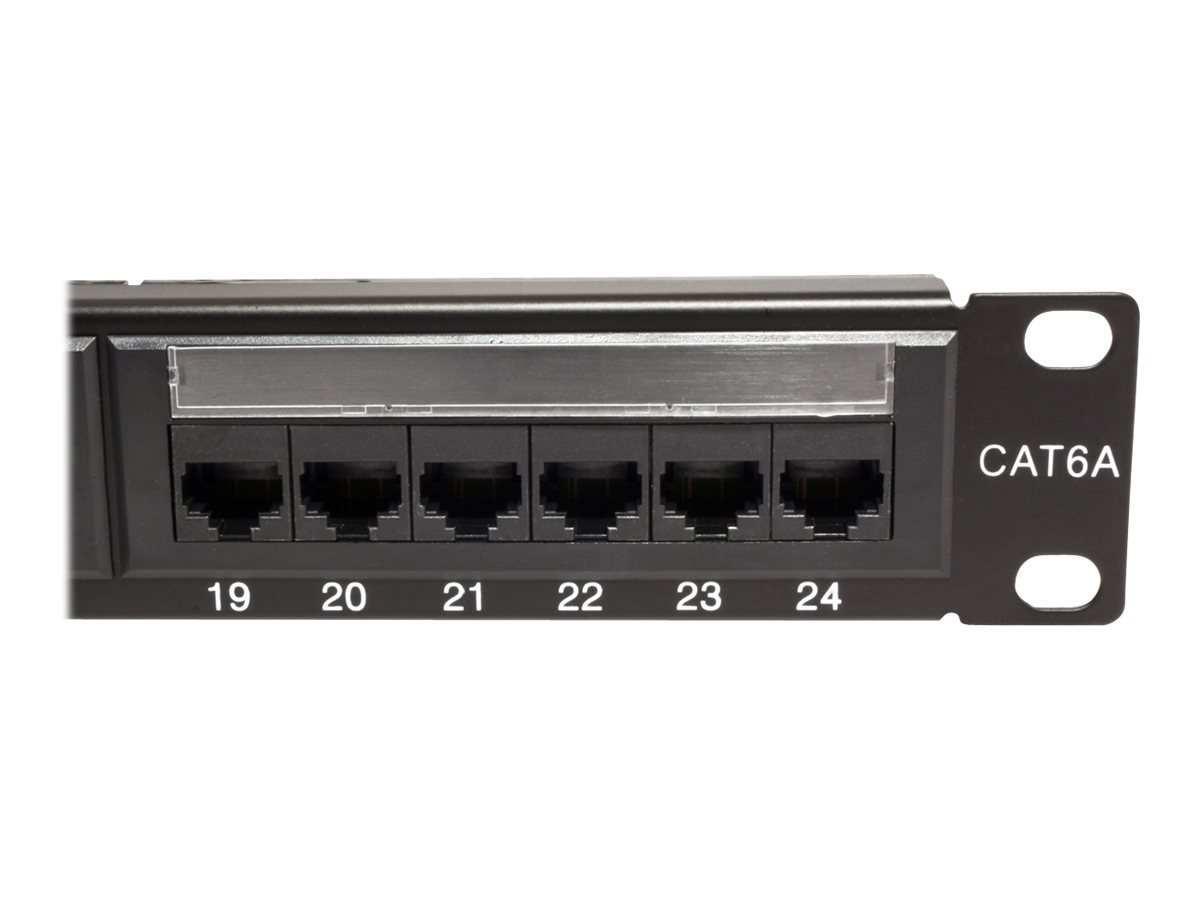 VALUE Cat.6A (Class EA) 19-Zoll-Patchpanel, 24 P, ungeschirmt, schwarz