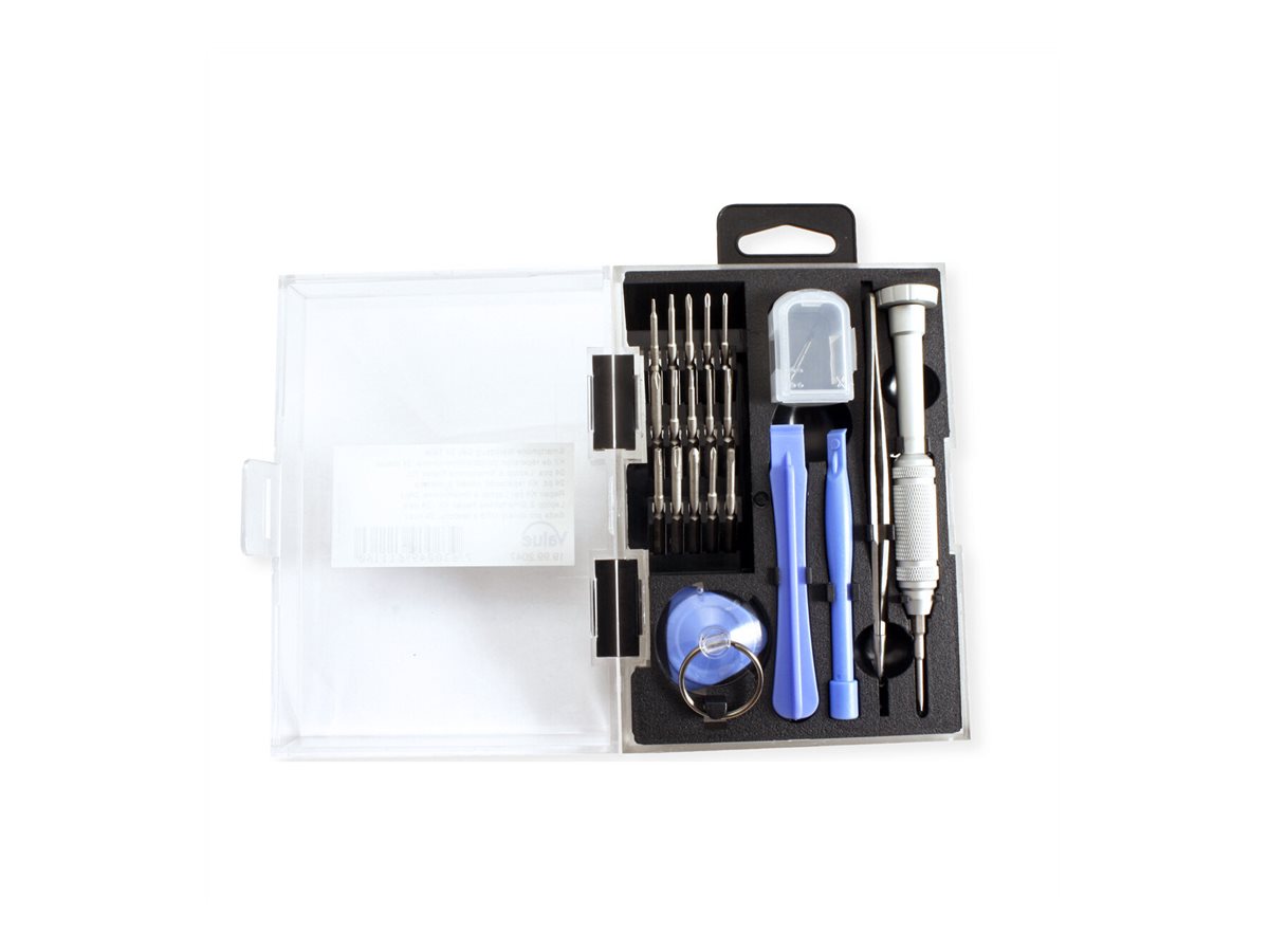 VALUE Präzisionswerkzeug-Set für Elektronik-Kleingeräte, 24 Teile