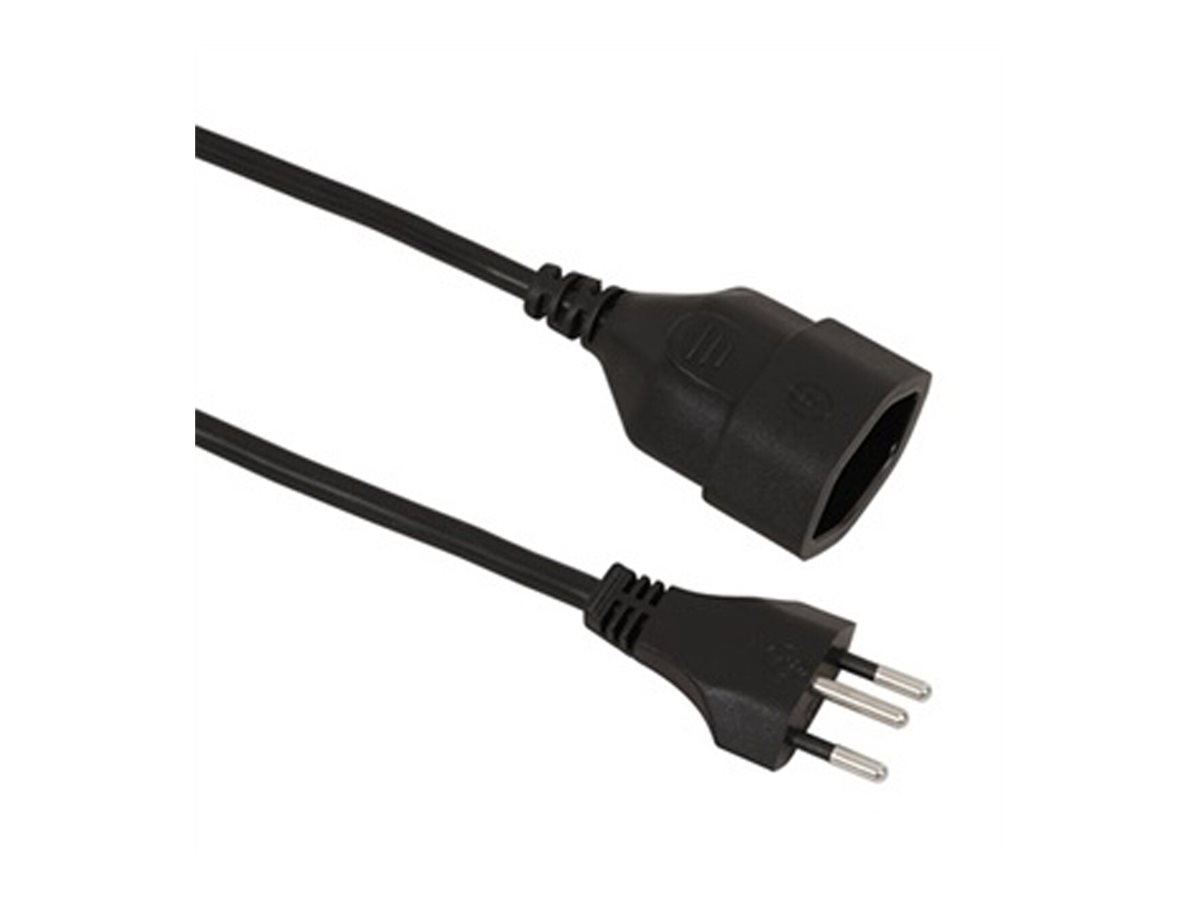 VALUE Verlängerungskabel T12/T13, schwarz, 10 m