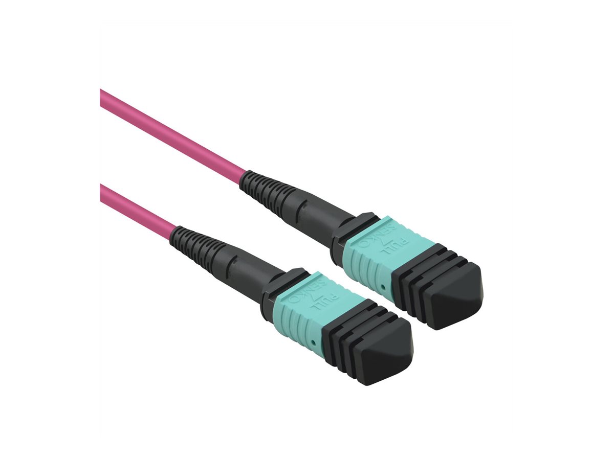 VALUE MPO-Trunk-Kabel 50/125µm OM4, MPO/MPO, TYPE A, violett, 5 m