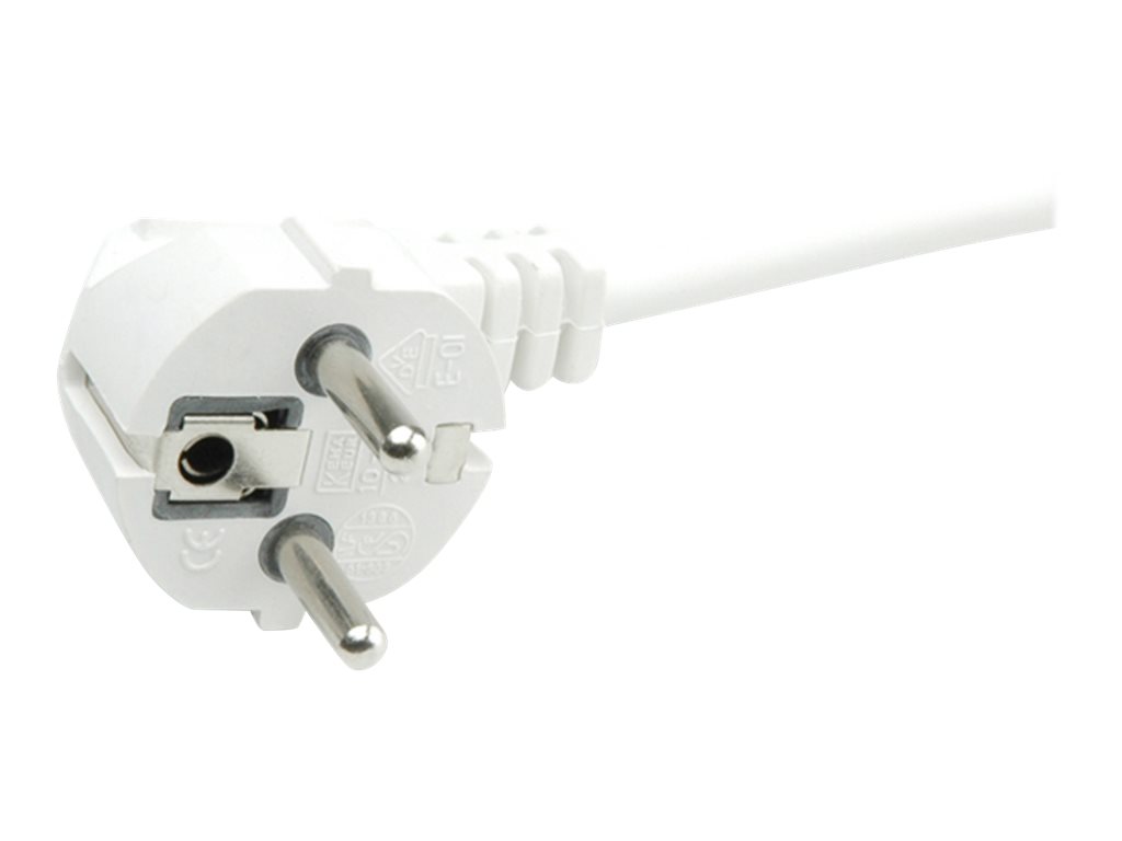 VALUE 3-fach Steckdosenleiste ohne Schalter, weiß, 3 m