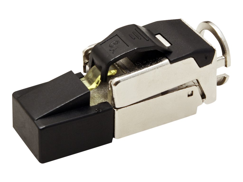 ROLINE feldkonfektionierbarer RJ-45 Stecker Cat.6A (Class EA), STP, silberfarben