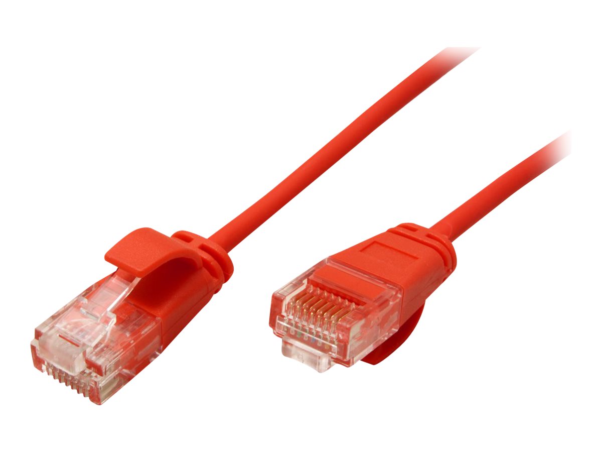 ROLINE UTP DataCenter Patchkabel Kat.6A (Class EA), LSOH, slim, rot, 0,5 m