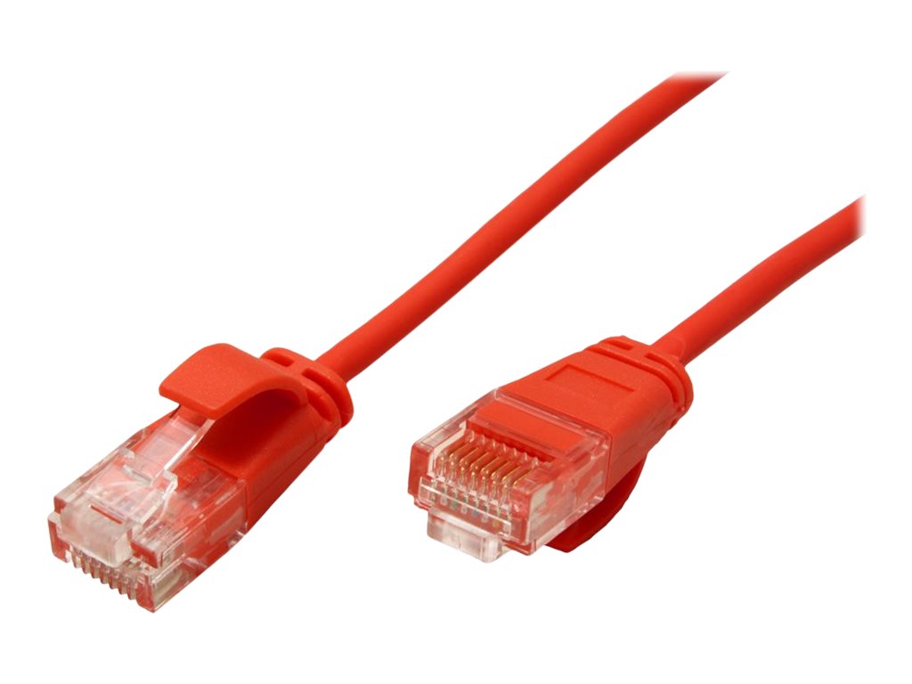 ROLINE UTP DataCenter Patchkabel Kat.6A (Class EA), LSOH, slim, rot, 1 m
