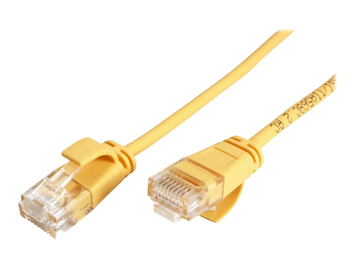 ROLINE UTP DataCenter Patchkabel Kat.6A (Class EA), LSOH, slim, gelb, 1 m