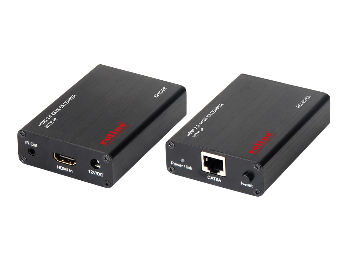 ROLINE HDMI A/V Extender über Kat.6A Kabel, 4K@60Hz, 30 m