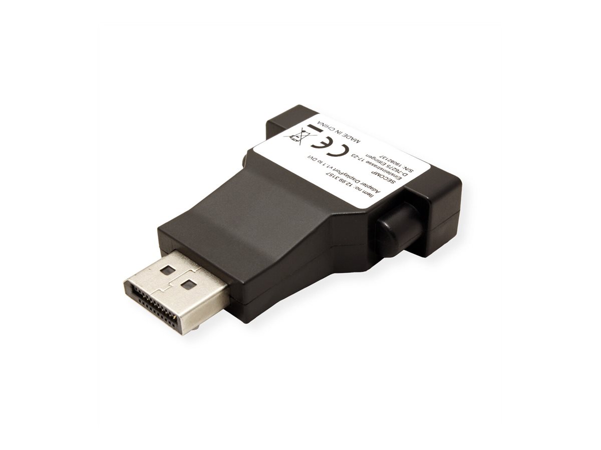 VALUE DisplayPort-DVI Adapter, DP Stecker-DVI Buchse