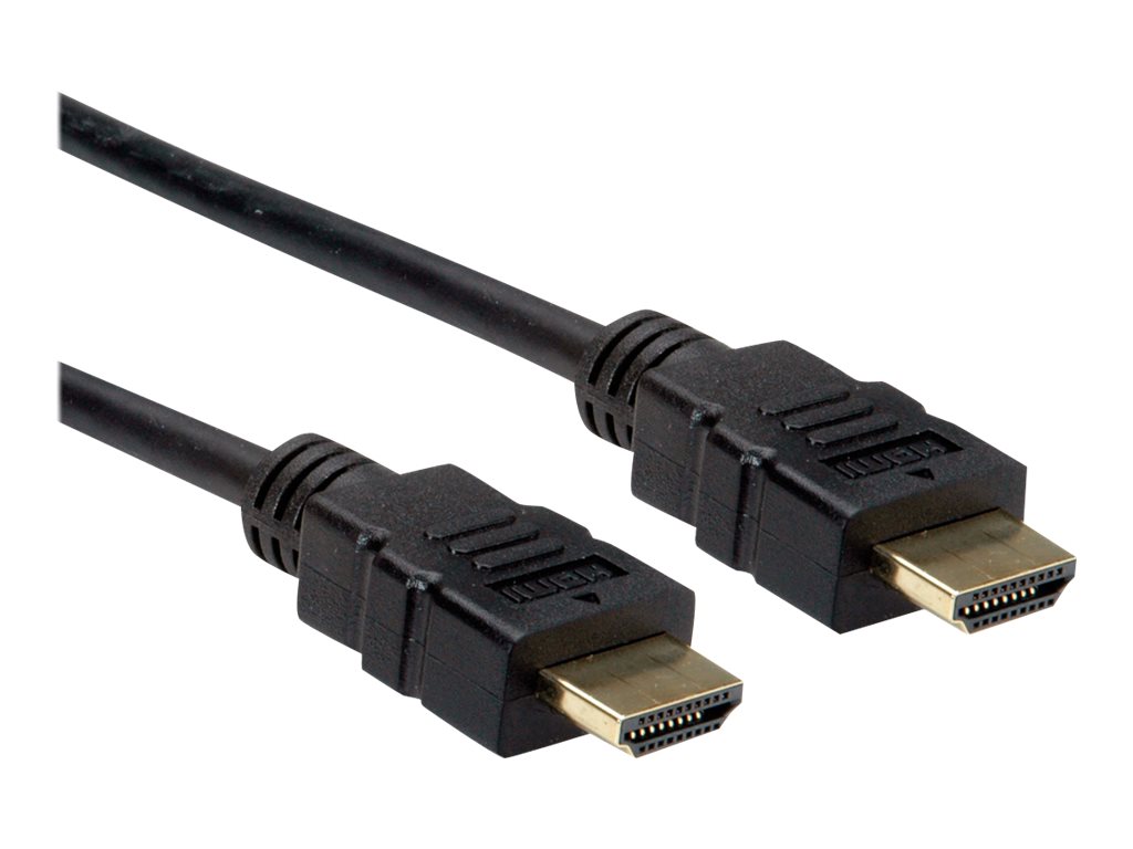 ROLINE HDMI High Speed Kabel mit Ethernet, TPE, schwarz, 5 m