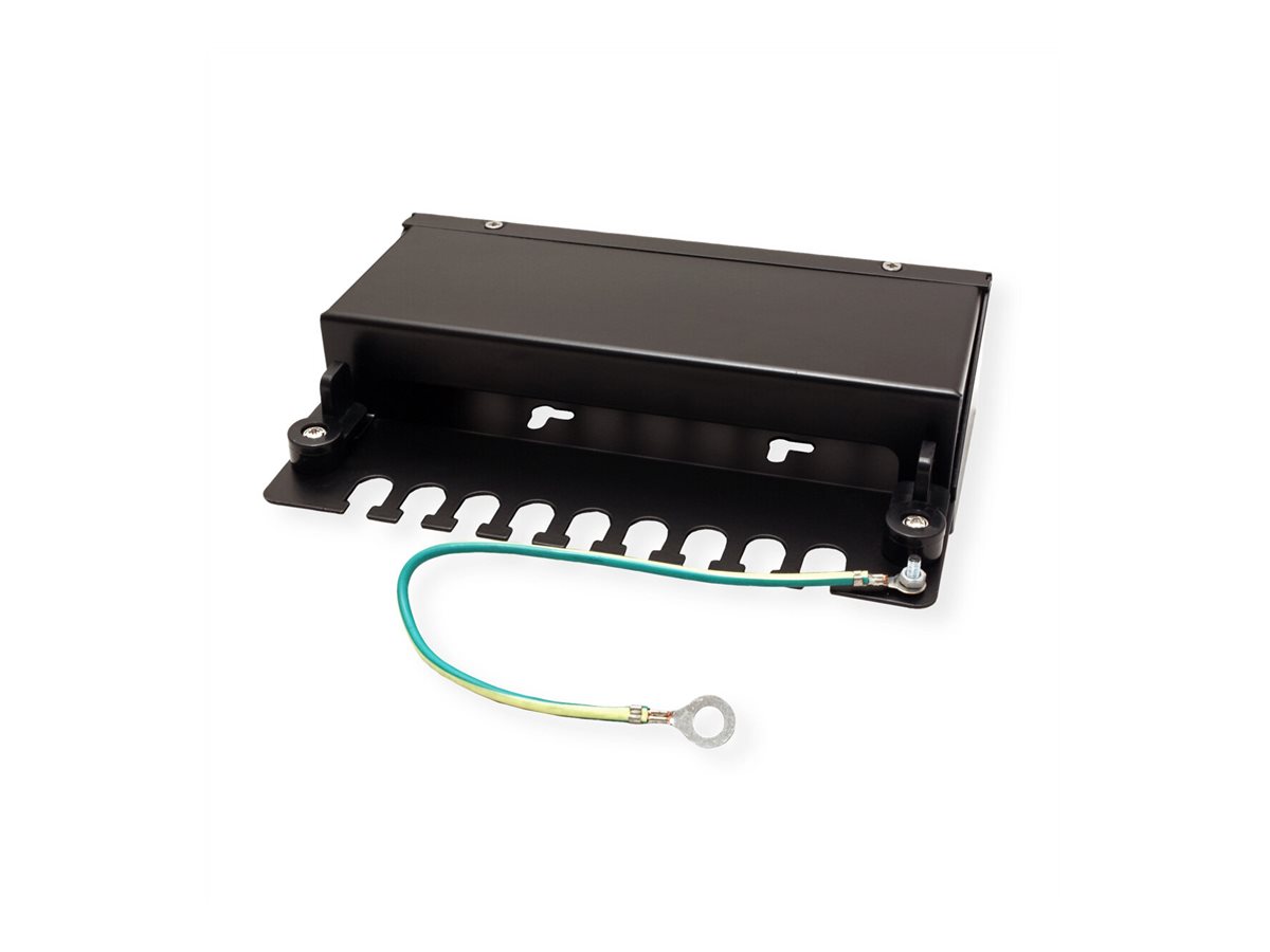 VALUE Keystone-Modulträger, 8-Port, schwarz