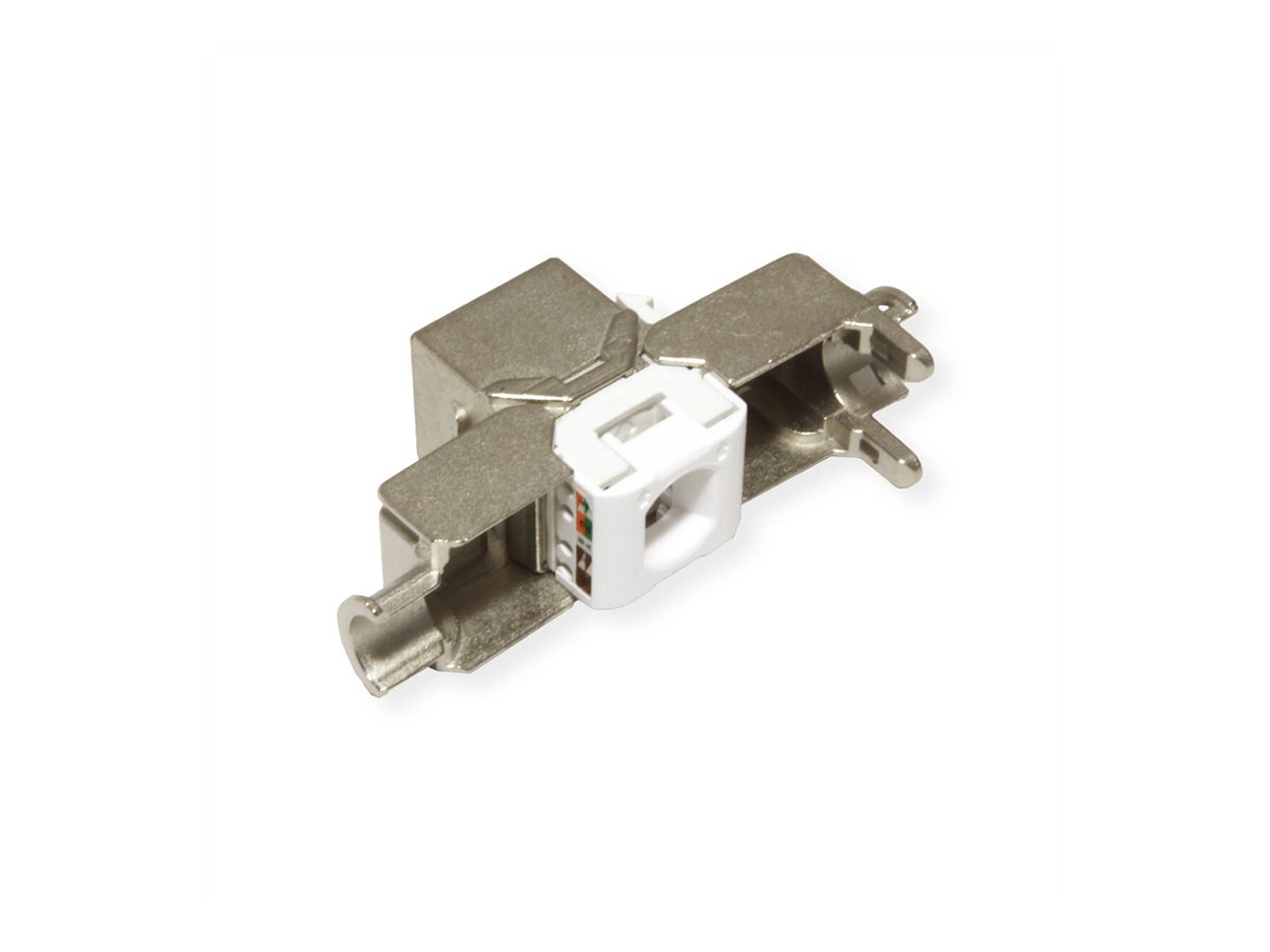 VALUE Cat.6A (Class EA) Keystone, RJ-45, geschirmt, werkzeuglos, SLIM