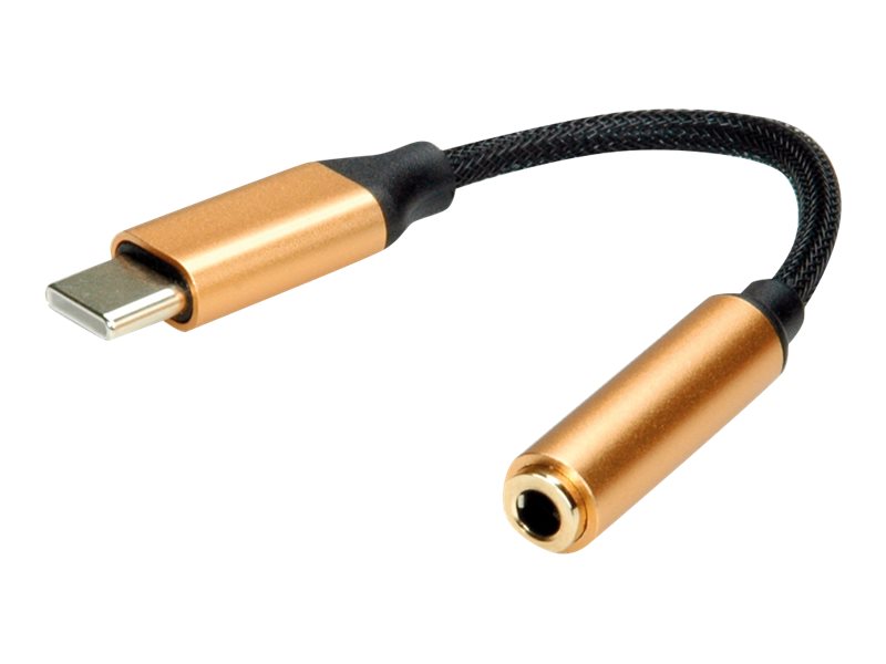 ROLINE GOLD Adapter USB Typ C - 3,5mm Audio, ST/BU, 0,13 m