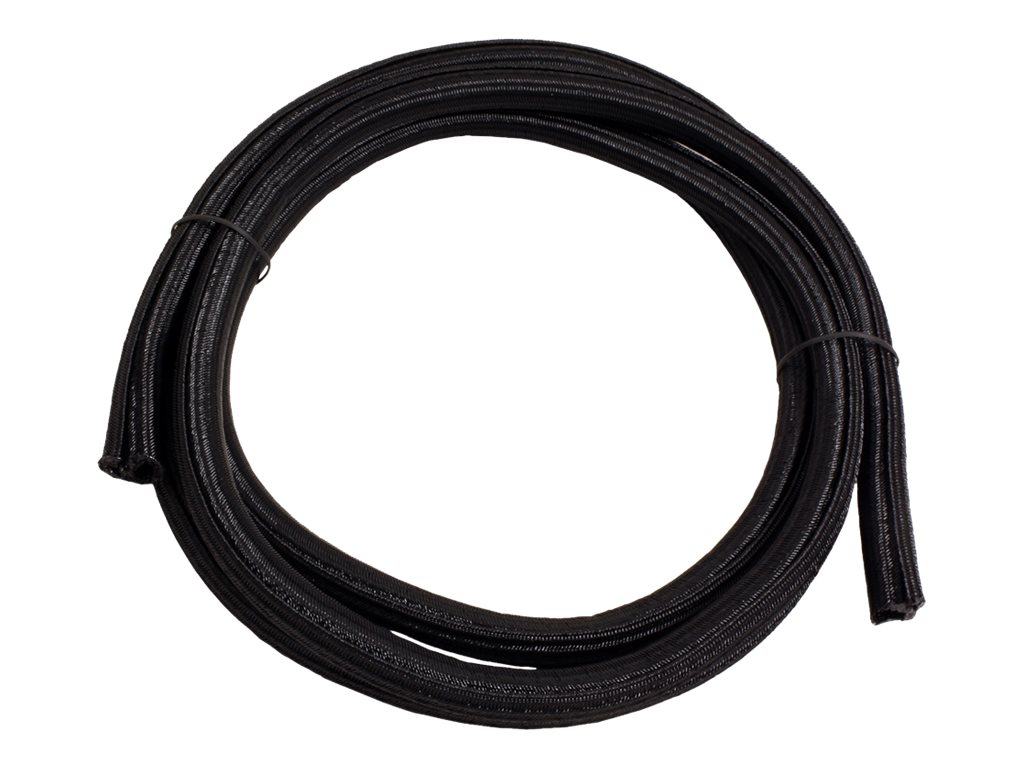 ROLINE PVC Gewebeschlauch für Kabelbündelung, selbst-schliessend, schwarz, 2,5 m