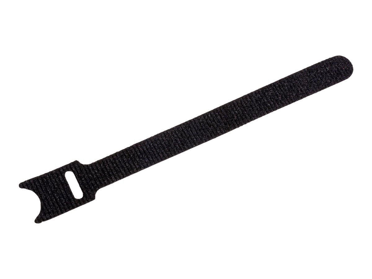 VALUE Klettbänder mit Lasche, 20Stk., schwarz, 15 cm