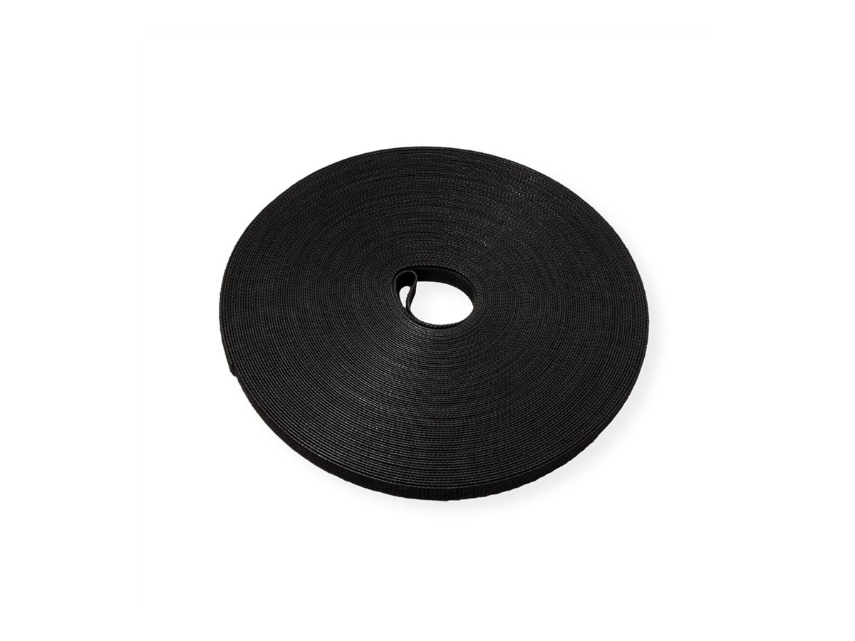 VALUE Klettband auf Rolle 10mm 25m
