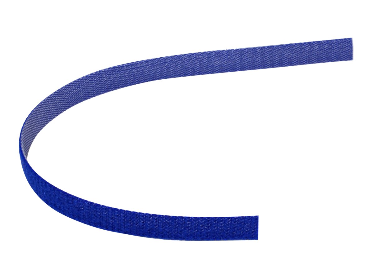 VALUE Klettband auf Rolle, 10mm, blau, 25 m