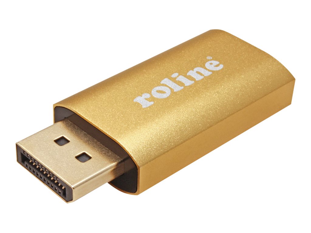 ROLINE GOLD 4K DisplayPort-HDMI Adapter, v1.2, DP ST - HDMI BU, Aktiv