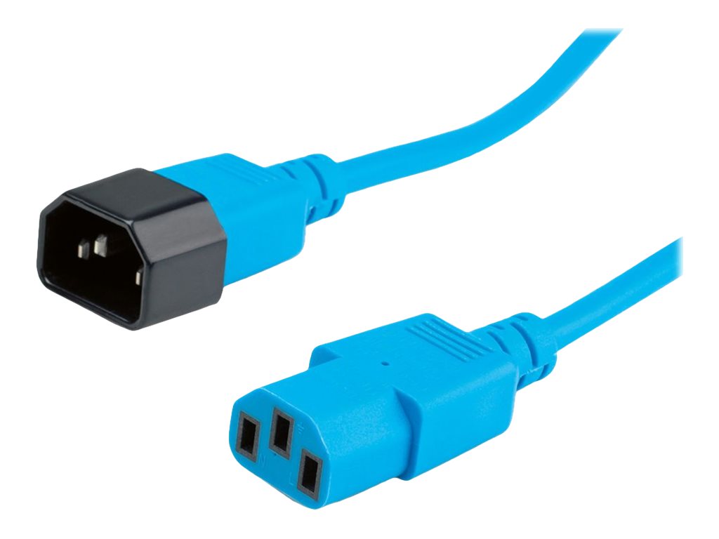 ROLINE Apparate-Verbindungskabel, IEC 320 C14 - C13, blau, 3 m